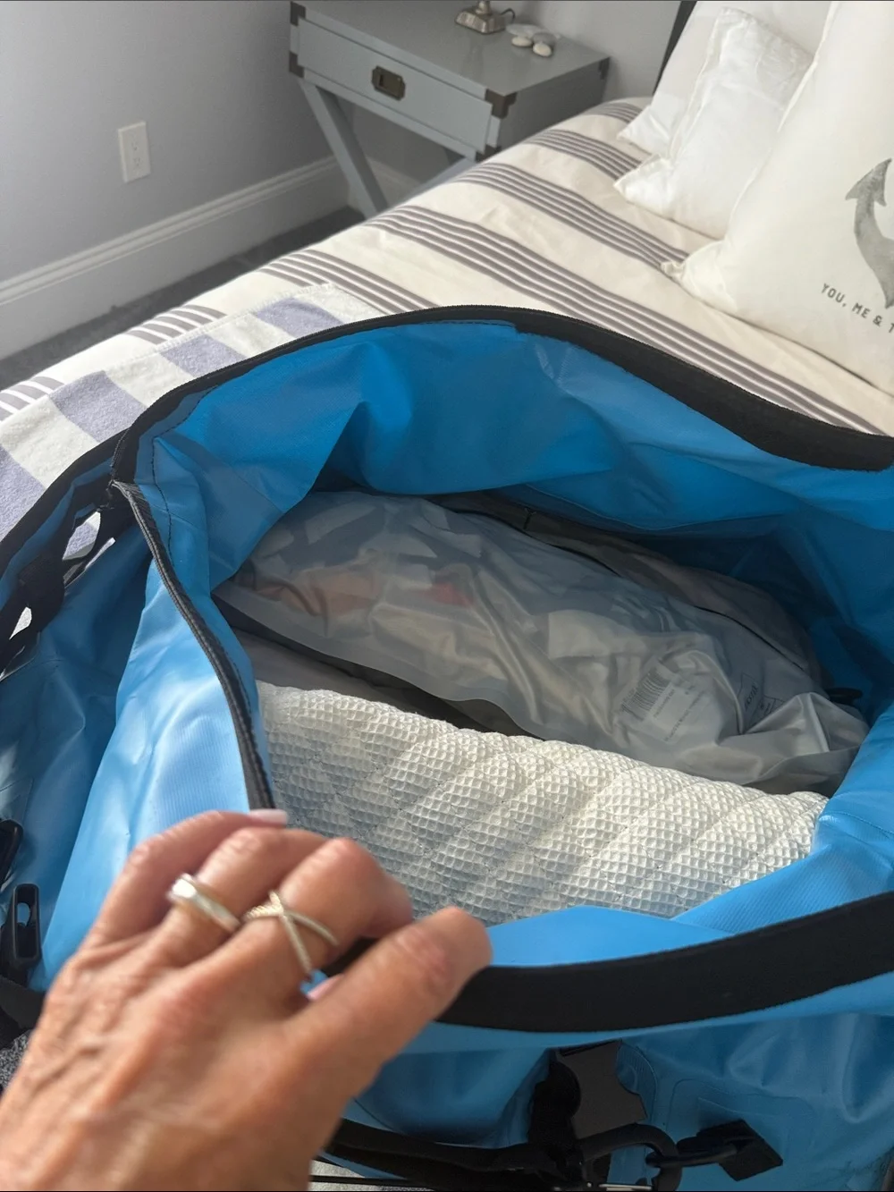New Convertible Duffel/Backpack Waterproof by Laneda Bright Orange
